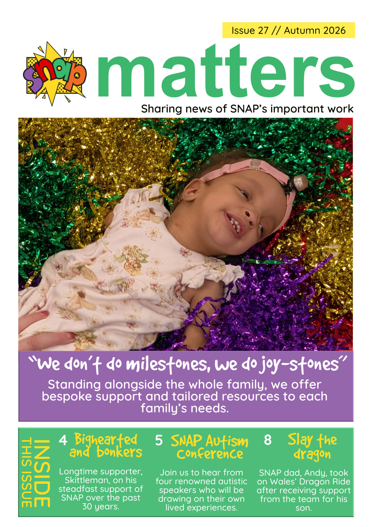 SNAP Matters front page example